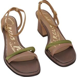 Circus by Sam Edelman Holly strappy block-heel dress sandals bronze/green 8M